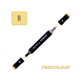 Маркер спиртовой Finecolour Brush 008 желтоватый Y8 EF102-8
