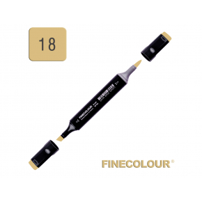 Маркер спиртовой Finecolour Brush 018 светло-зеленое золото YG18 EF102-18