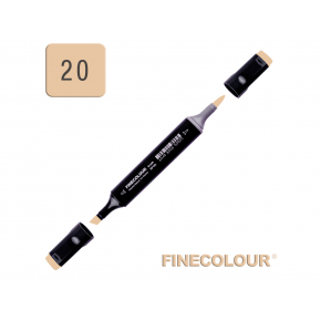 Маркер спиртовой Finecolour Brush 020 коричнево-желтый E20 EF102-20