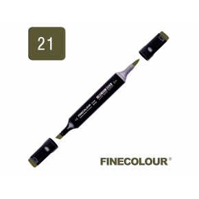 Маркер спиртовий Finecolour Brush 021 темний оливковий 21 EF102-21