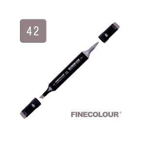 Маркер спиртовий Finecolour Brush 042 пурпурно-сірий №8 PG42 EF102-42