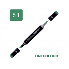 Маркер спиртовий Finecolour Brush 058 зелений холі G58 EF102-58