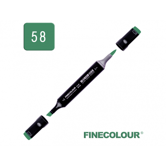 Маркер спиртовий Finecolour Brush 058 зелений холі G58 EF102-58