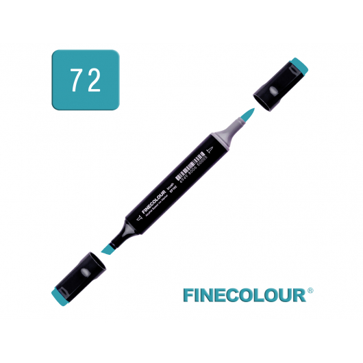 Маркер спиртовий Finecolour Brush 072 зеленувато-синій BG72 EF102-72N