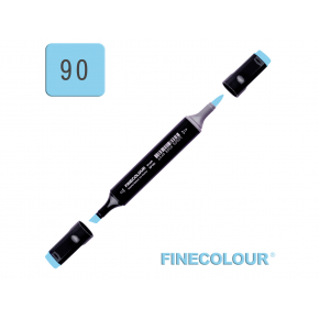 Маркер спиртовий Finecolour Brush 090 блакитна лагуна BG90 EF102-90