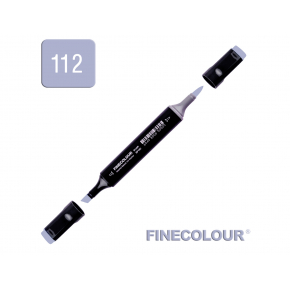 Маркер спиртовий Finecolour Brush 112 сірувато-синій B112 EF102-112