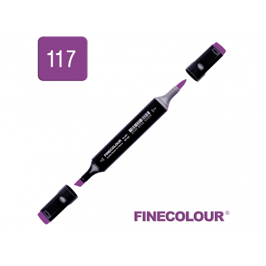 Маркер спиртовий Finecolour Brush 117 фіолетовий глибокий V117 EF102-117