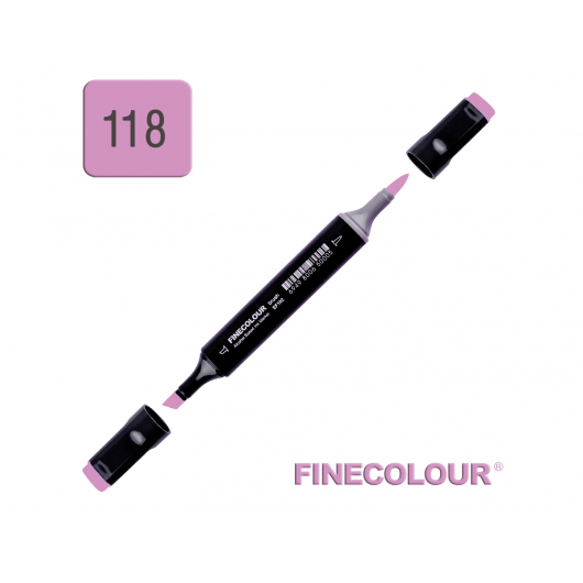 Маркер спиртовий Finecolour Brush 118 лаванда V118 EF102-118N