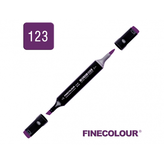 Маркер спиртовий Finecolour Brush 123 темно-фіолетовий V123 EF102-123