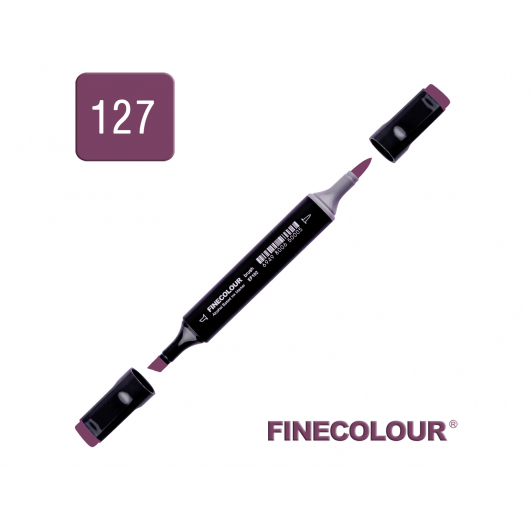 Маркер спиртовий Finecolour Brush 127 баклажан V127 EF102-127