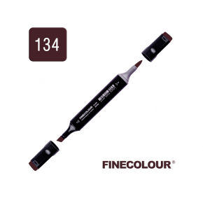 Маркер спиртовий Finecolour Brush 134 темно фіолетовий E134 EF102-134