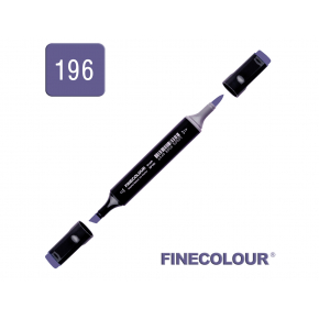 Маркер спиртовий Finecolour Brush 196 синьо-фіолетовий B196 EF102-196