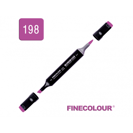 Маркер спиртовий Finecolour Brush 198 насичений ліловий V198 EF102-198