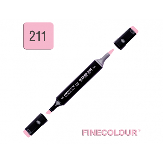 Маркер спиртовий Finecolour Brush 211 ніжний рожевий RV211 EF102-211