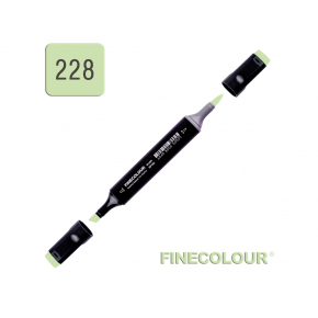 Маркер спиртовий Finecolour Brush 228 кислотний зелений YG228 EF102-228