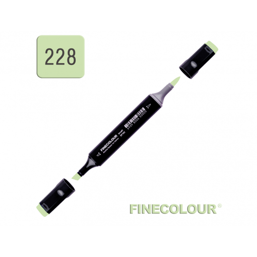Маркер спиртовий Finecolour Brush 228 кислотний зелений YG228 EF102-228
