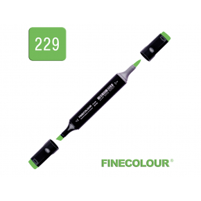 Маркер спиртовий Finecolour Brush 229 відтінок зеленого YG229 EF102-229