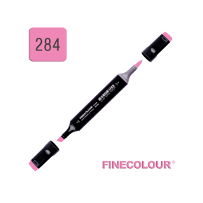 Маркер спиртовий Finecolour Brush 284 флуоресцентний рожевий FR284 EF102-284