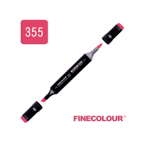 Маркер спиртовий Finecolour Brush 355 червона помада R355 EF102-355N