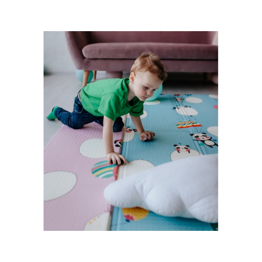 Детский двухсторонний развивающий термоковрик «Панды» 2000*1800*10 мм - изображение 4 - интернет-магазин tricolor.com.ua