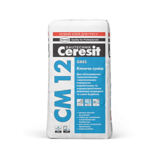 Клеюча суміш для керамограніта Gres Ceresit CM 12