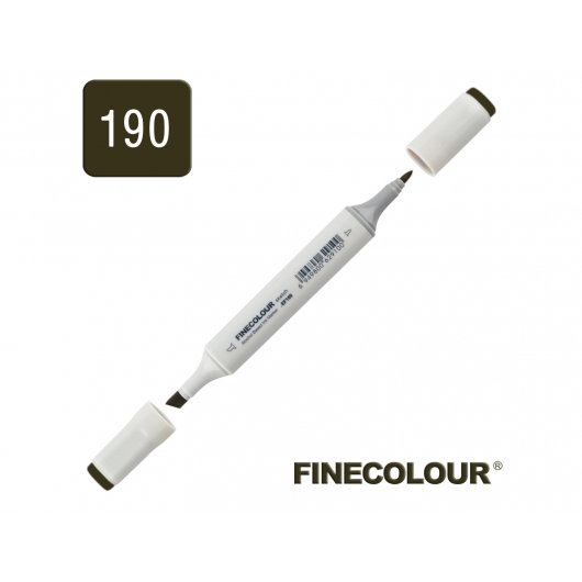 Маркер спиртовий Finecolour Sketchmarker 190 вугільний чорний 190 EF100-190