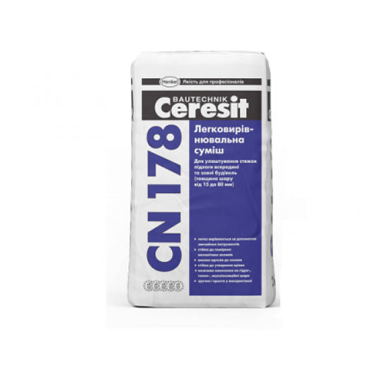 Легковыравниваемая смесь Ceresit CN 178