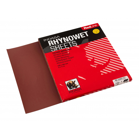 Водостійкі латексні листи Rhynowet Red Line Indasa 230*280 P500 - интернет-магазин tricolor.com.ua
