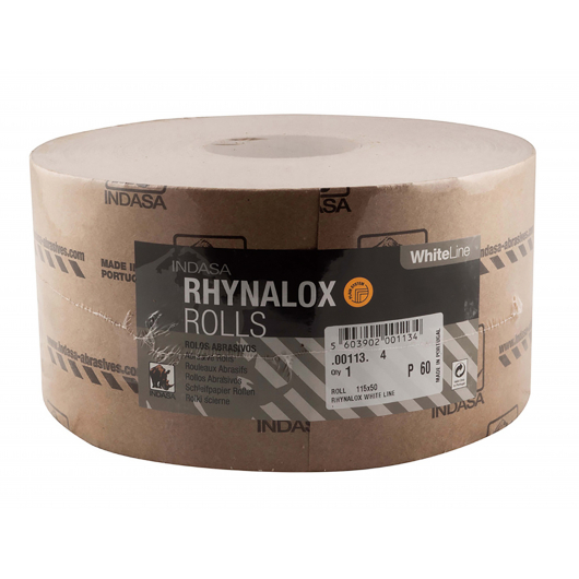 Зносостійкий рулон Rhynalox White Line Indasa 115 мм*50 м P150