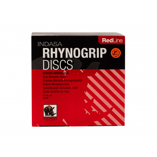 Диски на 8 отвірів Rhynogrip Red Line Indasa 125 мм P500 - интернет-магазин tricolor.com.ua