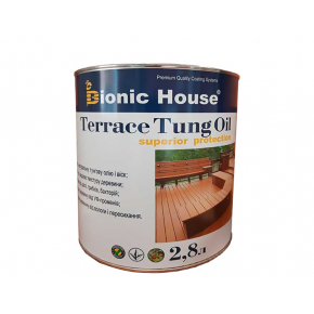 Масло терасне Bionic House Terrace Tung oil з тунговим маслом - интернет-магазин tricolor.com.ua