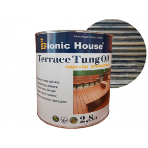 Масло терасне Bionic House Terrace Tung oil з тунговим маслом Чорне - интернет-магазин tricolor.com.ua