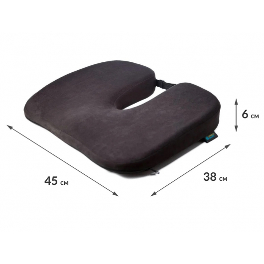 Подушка ортопедическая Correct Shape Model 1 для сидения 45х38/6 Изумрудная - изображение 2 - интернет-магазин tricolor.com.ua
