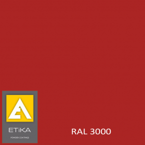 Краска порошковая полиэфирная Etika Tribo Красная RAL 3000 глянцевая - интернет-магазин tricolor.com.ua