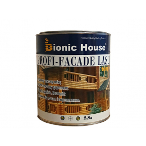 Лазур-антисептик для дерева Bionic House Profi-facade lasur Біла з тунговим маслом - изображение 4 - интернет-магазин tricolor.com.ua