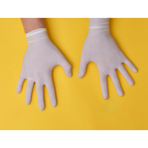 Перчатки латексные Medicom SafeTouch M с пудрой белые (упаковка 50 пар) - изображение 2 - интернет-магазин tricolor.com.ua