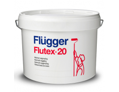 Краска латексная акриловая Flugger Flutex 20 (Vit), белая полуматовая
