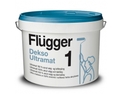Краска латексная акриловая Flugger Dekso 1 (Base 1), белая глубокоматовая