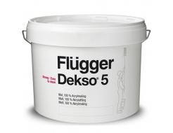 Краска латексная акриловая Flugger Dekso 5 (Base 4), белая матовая