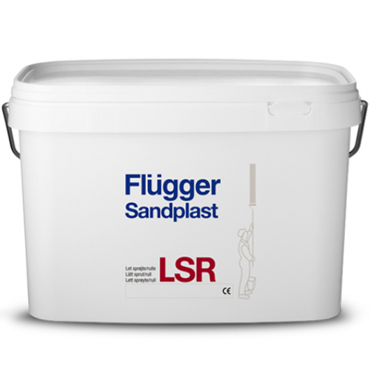 Готова до застосування шпаклівка Flugger Sandplast LSR для машинного нанесення або нанесення валиком