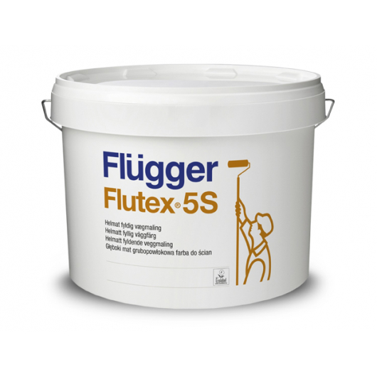 Інтер'єрна латексна фарба Flugger Flutex 5S (Base 1), біла