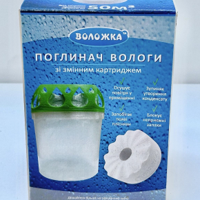 Поглинач вологи Воложка зі змінним картриджем зелений - изображение 5 - интернет-магазин tricolor.com.ua