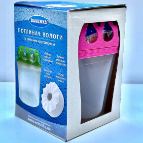 Поглинач вологи Воложка зі змінним картриджем рожевий - изображение 4 - интернет-магазин tricolor.com.ua