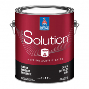 Фарба латексна Sherwin-Williams Builders Solution Interior Latex Flat Extra White глибокоматова