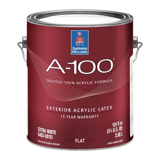 Фарба фасадна акрилова Sherwin-Williams A-100 Exterior Flat Extra White глибокоматова біла