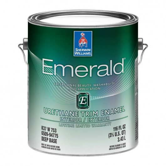 Емаль уретанова універсальна Sherwin-Williams Emerald Urethane Trim Enamel Satin Extra White напівматова