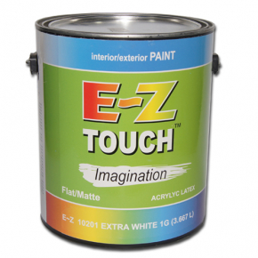 Фарба латексна для стін і стель Sherwin-Williams EZ-Touch Imagination Flat Extra White глибокоматова біла