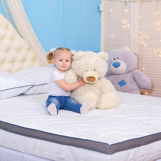 Тонкий матрас Family Sleep Top Air 2 in 1 80х190 с резинками-фиксаторами - изображение 2 - интернет-магазин tricolor.com.ua