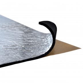 Шумоізоляція Acoustics Soft 10 мм 0,8 м * 0,5 м з клейовим шаром матеріал на основі спіненого каучуку металізований