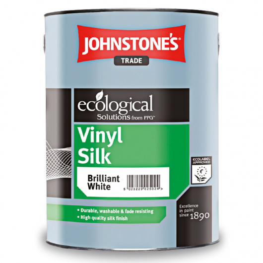 Фарба інтер'єрна вінілова Johnstones Vinil Silk напівматова біла